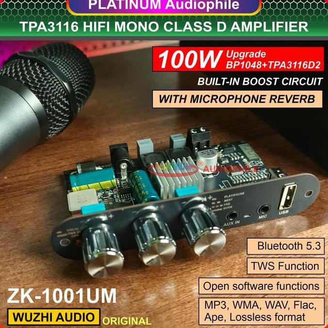 Usisuliwati89 - TPA3116 Karaoke Reverb Amplifier Class D Mono 1W TWS Bluetooth 5.3 Hifi TPA3116D2 ZK