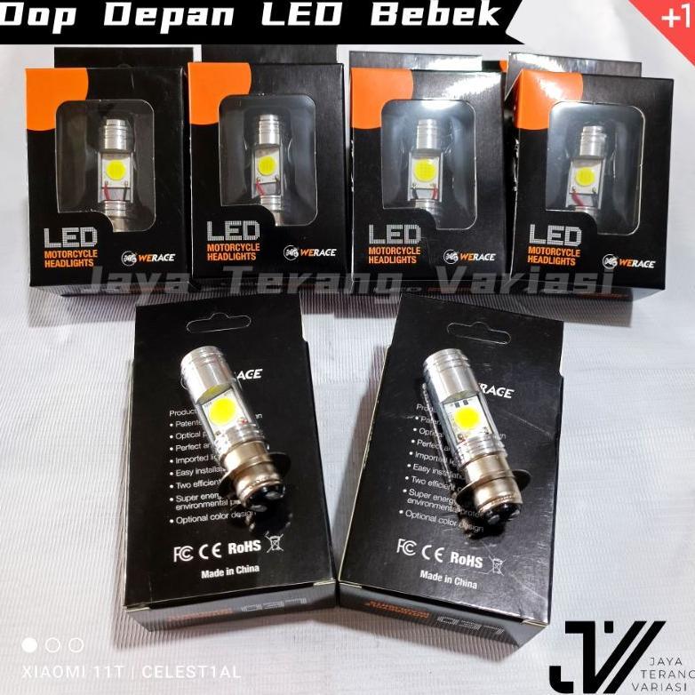 BEST SALE Dop Depan LED bebek matic AC DC Putih / Lampu motor / Lampu depan Motor Led / Lampu Led mo