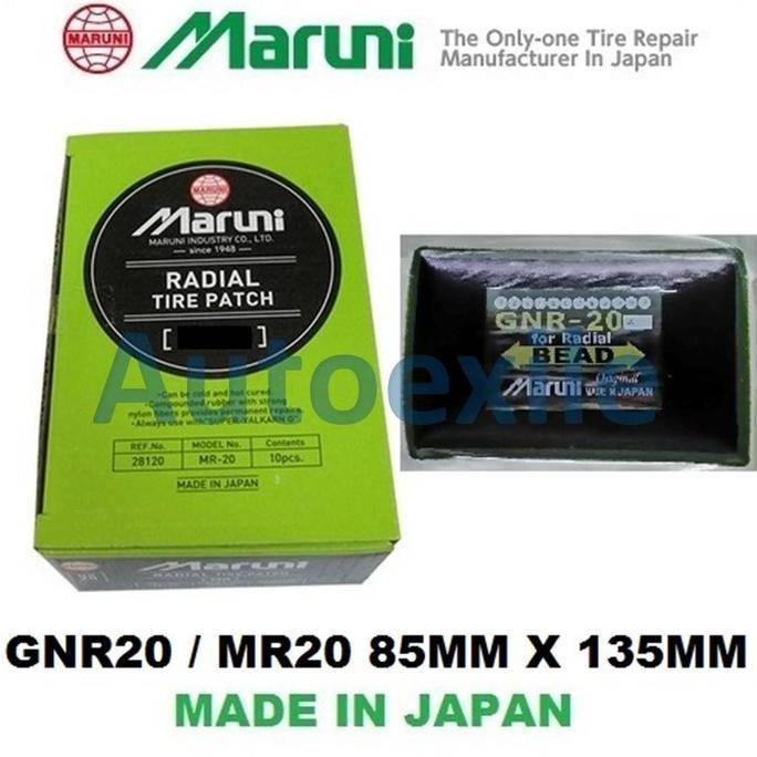 Koyok Tambal Ban Radial Tire Patch Maruni GNR20 MR20 Petak 85x135mm 1bh - Tip Top Sudut Dinding