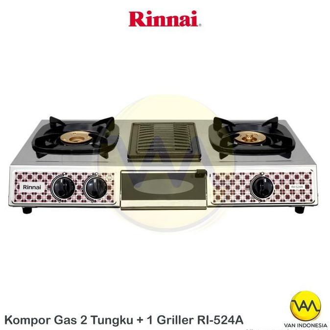 Kompor Gas 3 Tungku Rinnai / RI 524 A