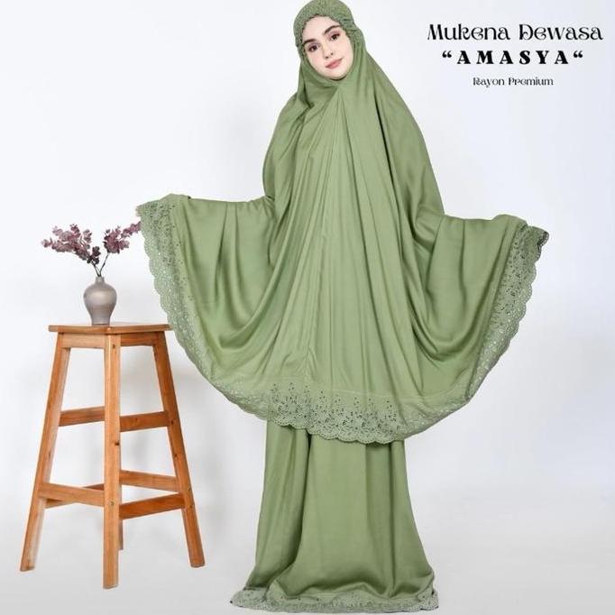 Miliki Mukena Khadijah Rayon Premium Tutup Dagu"