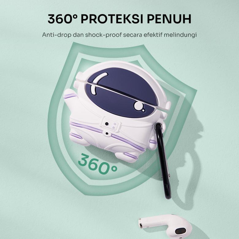 NEW ROBOT Case TWS T50S Liquid Silicone Soft Case Earbuds Anti Debu Anti Sidik Jari 360 Protection C