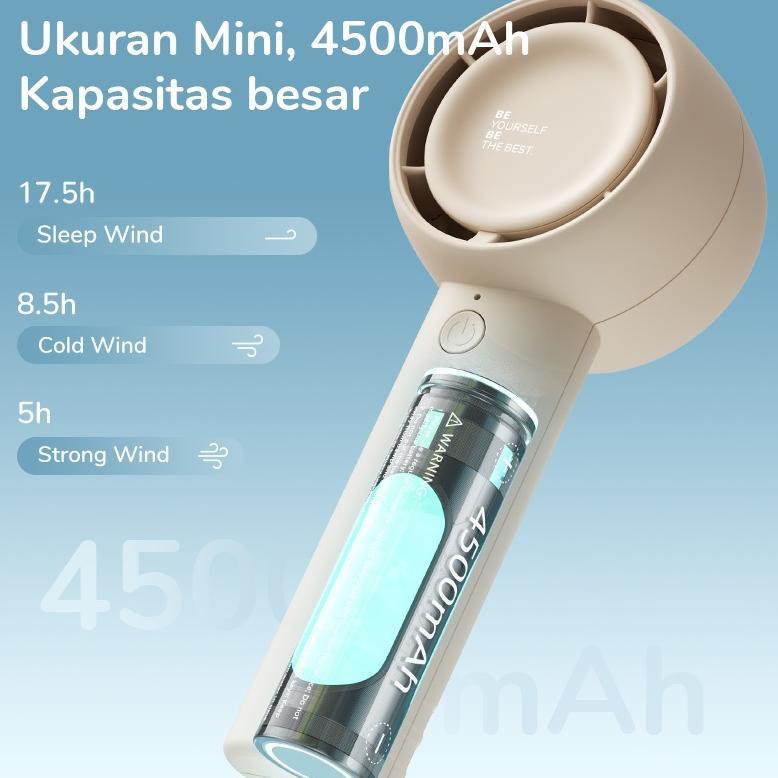 HOT PRODUCT JISULIFE Kipas Angin Mini Portable Yang di cas Handheld fan Turbo Jet Brushless Kipas Ta