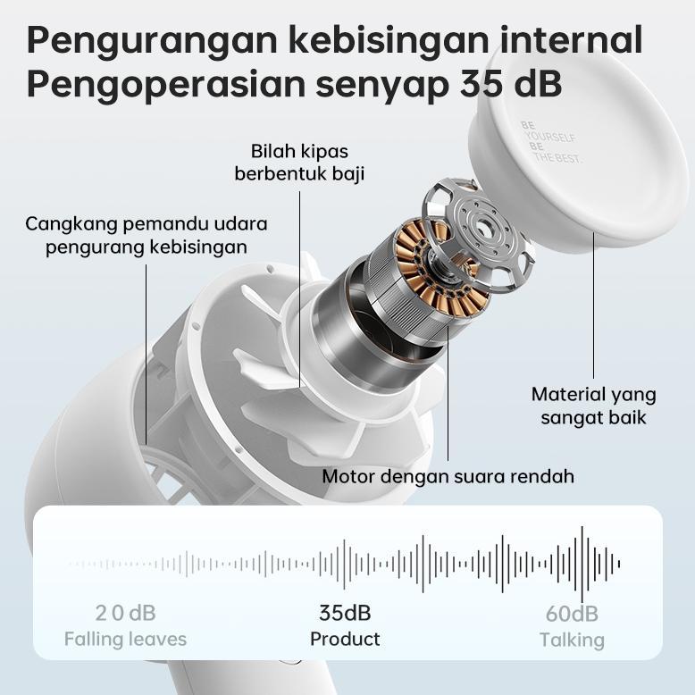BEST DEALS JISULIFE Kipas Angin Mini Portable Yang di cas Handheld fan Turbo Jet Brushless Kipas Tan