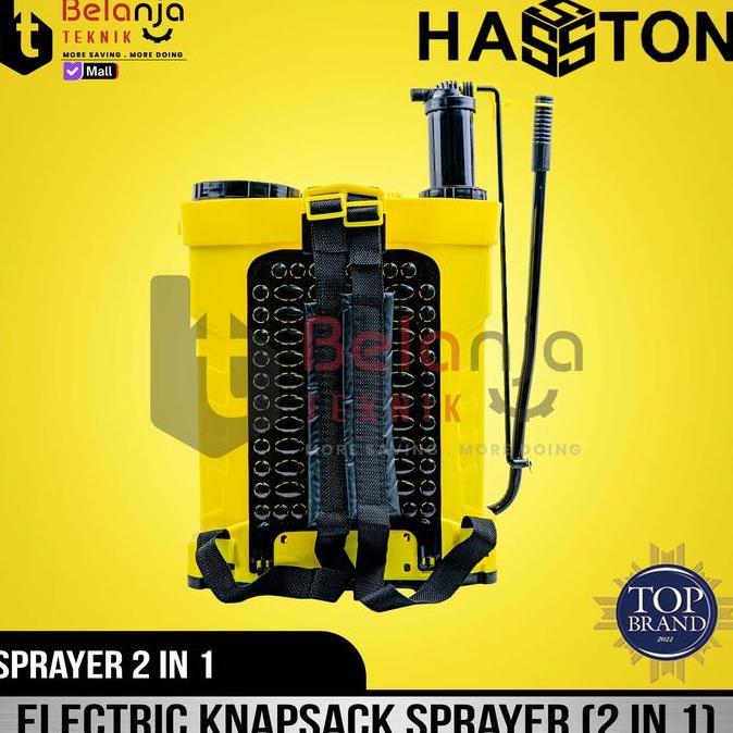 Mesin Sprayer Semprot Hama Hasston Elektrik 16 Liter 3600-026 Semprotan Desinfektan Manual Otomatis 