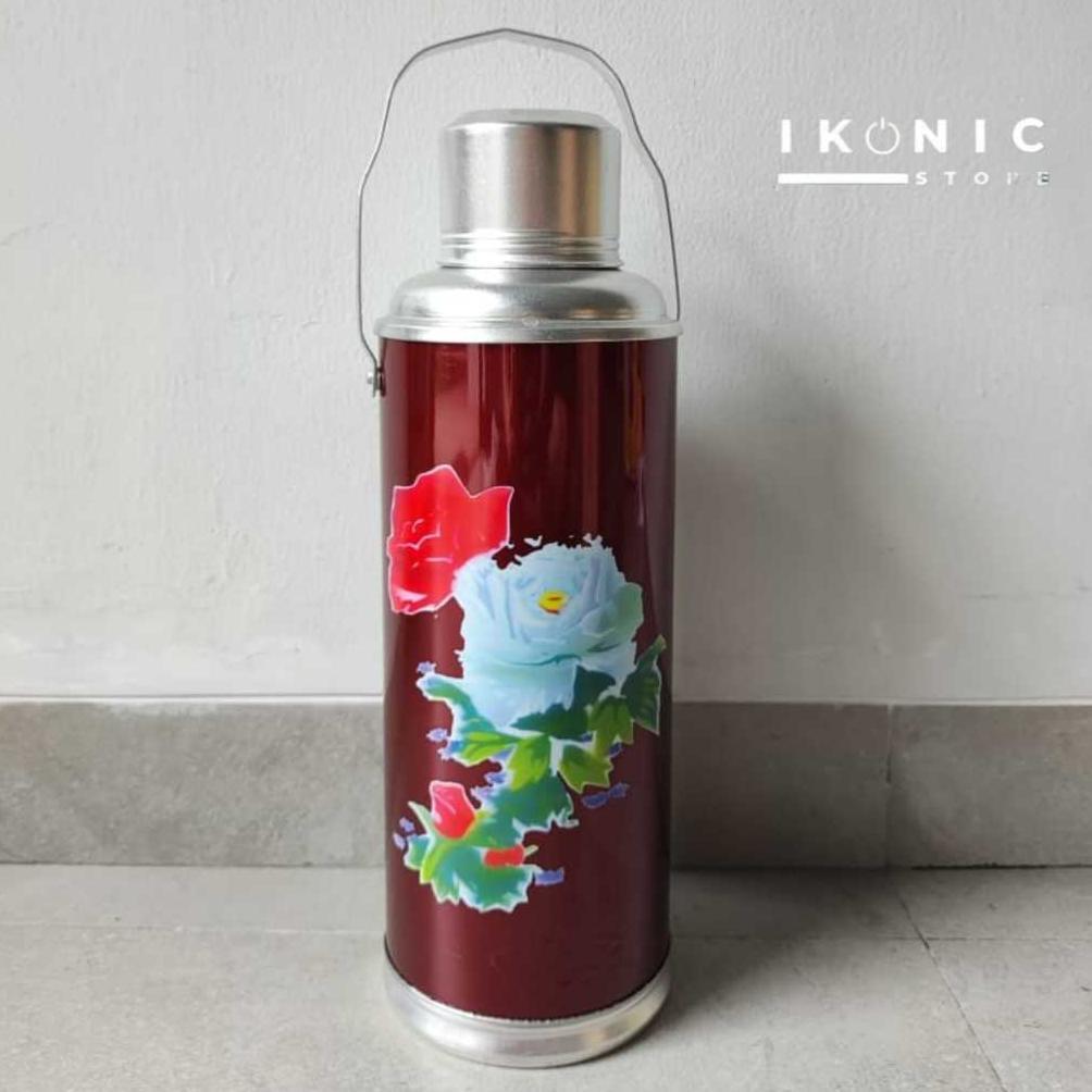 IKONIC Termos Stainless Steel Air Panas Solaris 2 liter Kualitas Terbaik Panas Tahan Lama Model Jadu