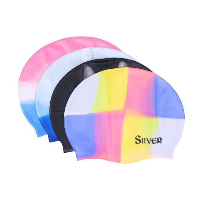 SILVER Topi Renang Dewasa Silikon Adult Silicone Swimcap - 17008.002