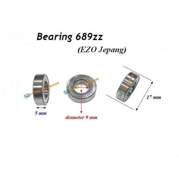 Bearing 689Z Ezo Jepang Bearing 689Zz Ezo Jepang Bearing Industri 689Z Japan Bearing 689Z Harga Spes