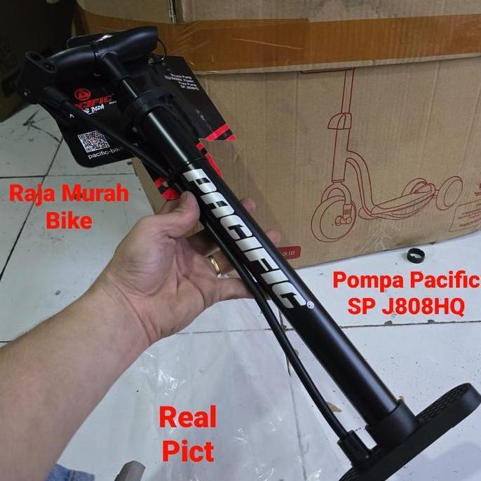 Pompa Pacific SP-7808HQ Pompa Ban Sepeda Dan Motor 2 Lubang Terbaru Pompa Kaki Allloy Pompa Pacific