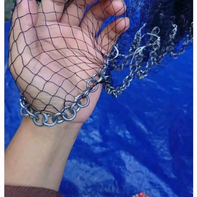 jala lempar bahan nilon / benang tinggi 3 meter, jala ikan,  jala udang,  jala sungai dll DIN