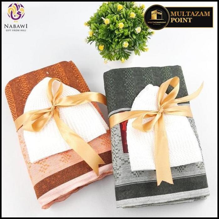 Hampers Sarung + Peci Rajut Souvenir Tahlilan Tasyakuran Oleh Oleh Haji Umroh