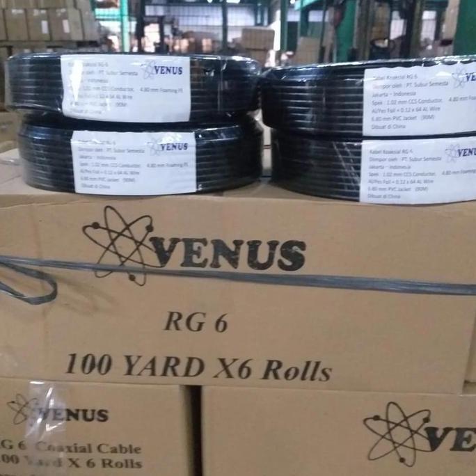 Kabel Coaxial RG6 Venus / Kabel Antena TV Venus Kabel TV Venus TERBAIK