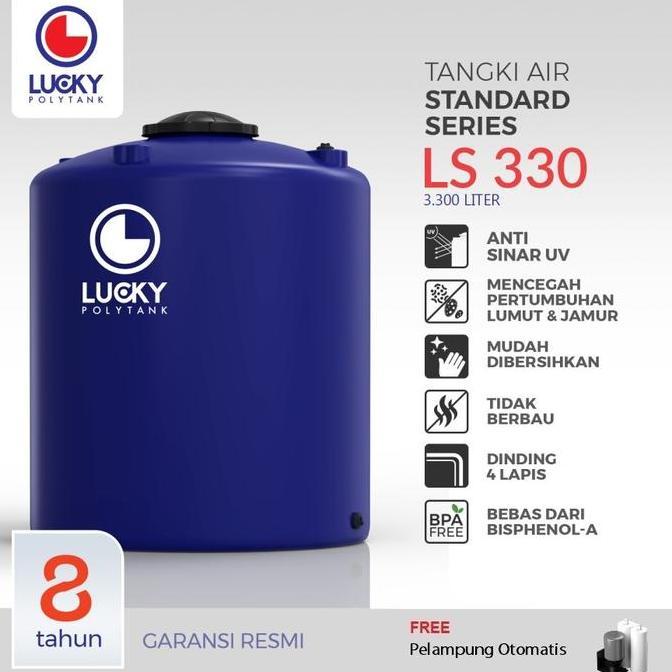 Miliki Tangki Air / Tandon / Toren Lucky Polytank 3000 Liter