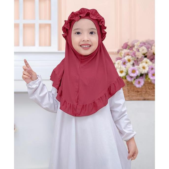 Jilbab Anak Perempuan Salwa 2 - 5 Tahun Allshop
