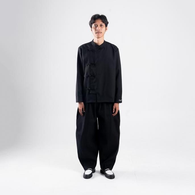 Geld Importaint -Cheongsam Longshirt | Kemeja Cheongsam Polos Pria Dan Wanita TD