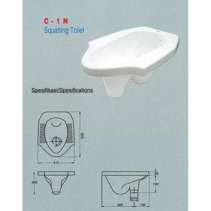 Spesial Closet Kloset Jongkok Ina Corong Lantai Atas