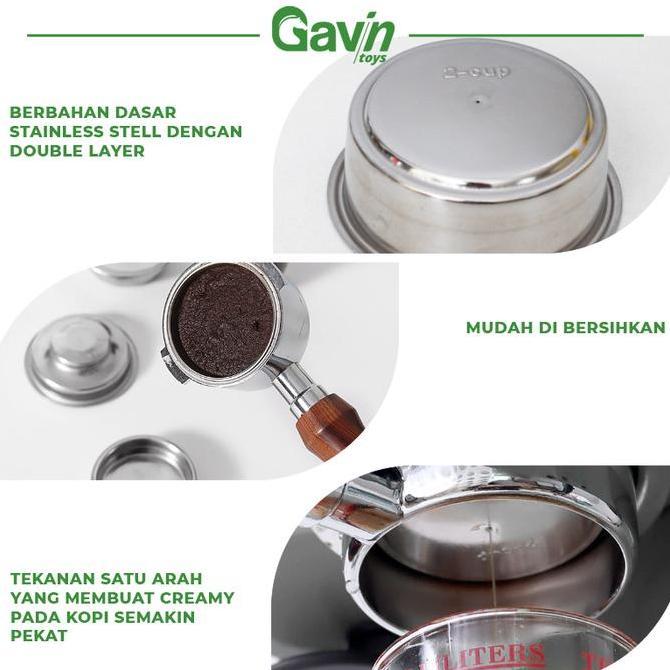 Nosting- Filter Basket Portafilter Basket Pressurized 1 Cup 2 Cup Delonghi Kurps 51Mm 58Mm