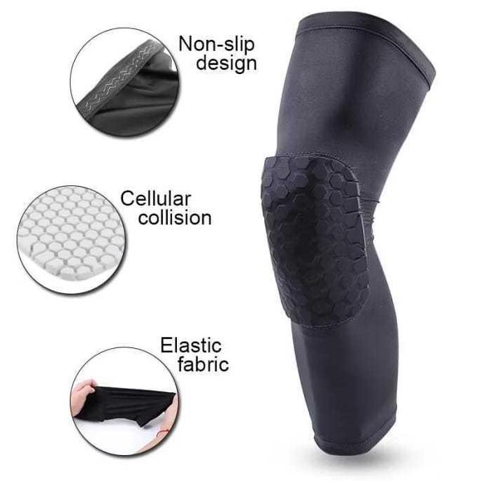 maiumunahshop - leg sleeve basket kids bantalan pelindung lutut olahraga basket anak deker lutut ana
