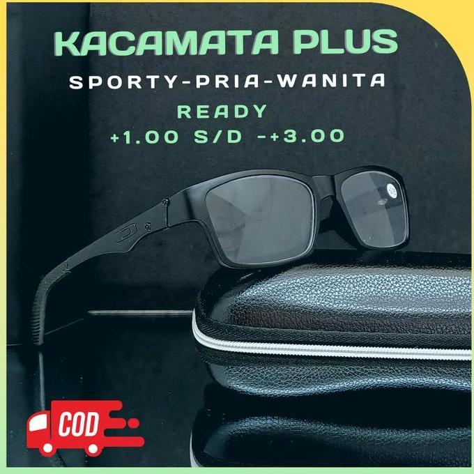 Mixfit- Terbaru Kacamata Baca Plus Gaya Pria Sporty Kaca Mata Plus Auto Fokus Wanita Optik Asli