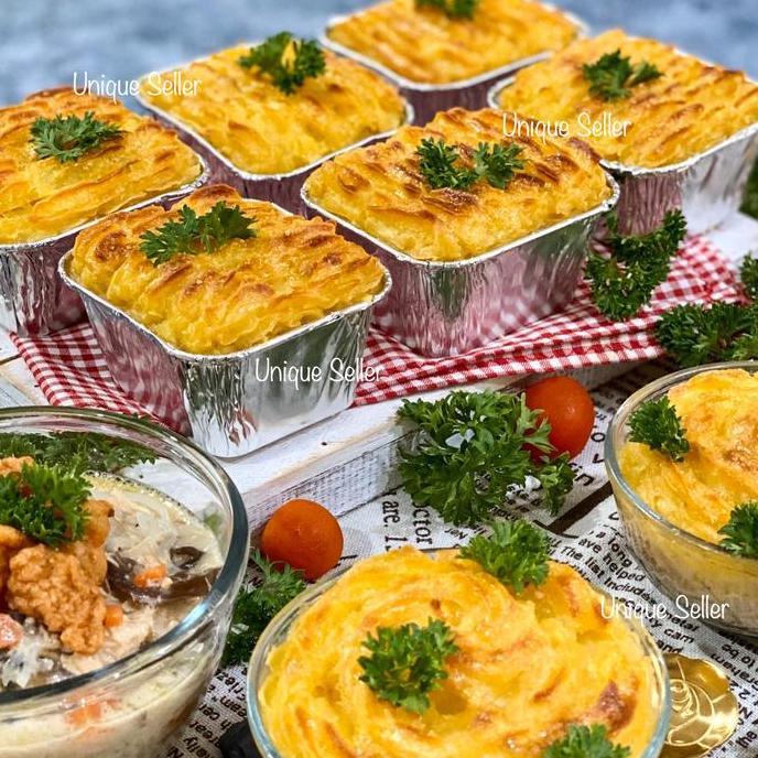 Roemahcustom411 - [Isi1] Aluminium Foil Cup Ox 1 Tutup Mika Bestfresh / Alufoil Tray Kotak Kecil Ox 