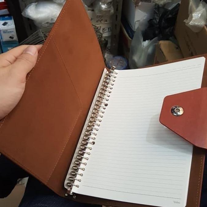 hribarkah631 - ring binder / binder file bahan kulit ukuran b5