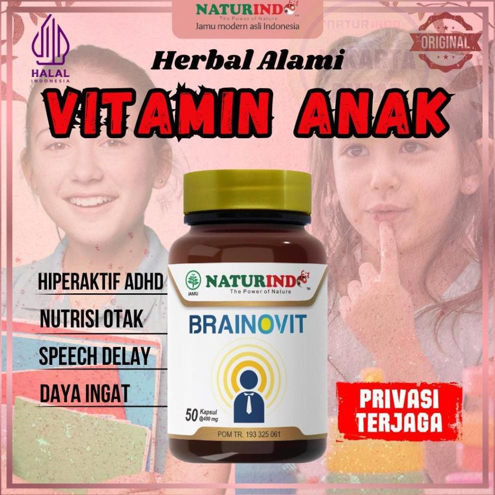 BRAINOVIT HERBAL OTAK SYARAF KEPALA TREMOR NUTRISI OTAK