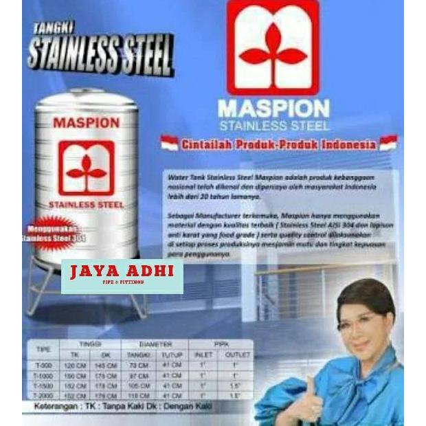 Terjangkau Tangki /Tandon Air Maspion T-1500 Toren Stainless
