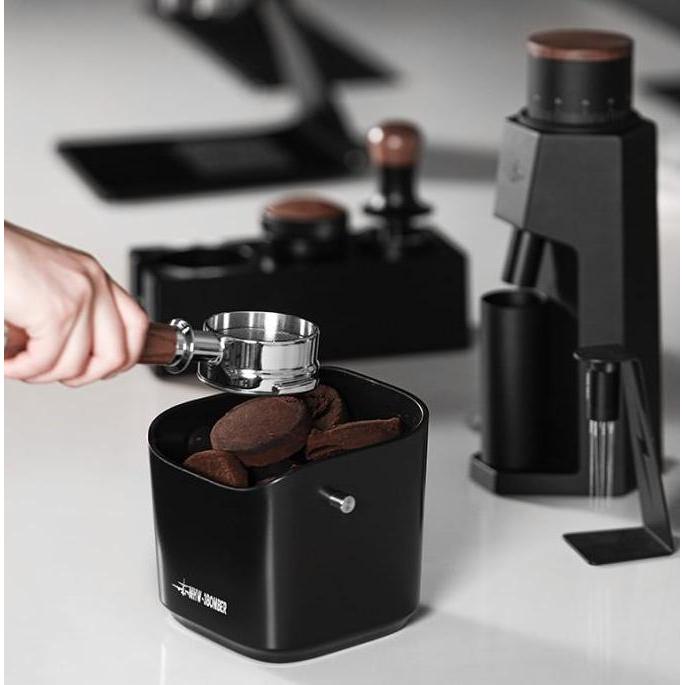 Nosting- Mhw-3Bomber Square Coffee Knock Box 1.2L Waste Container / Tempat Wadah Ampas Kopi Tebal An