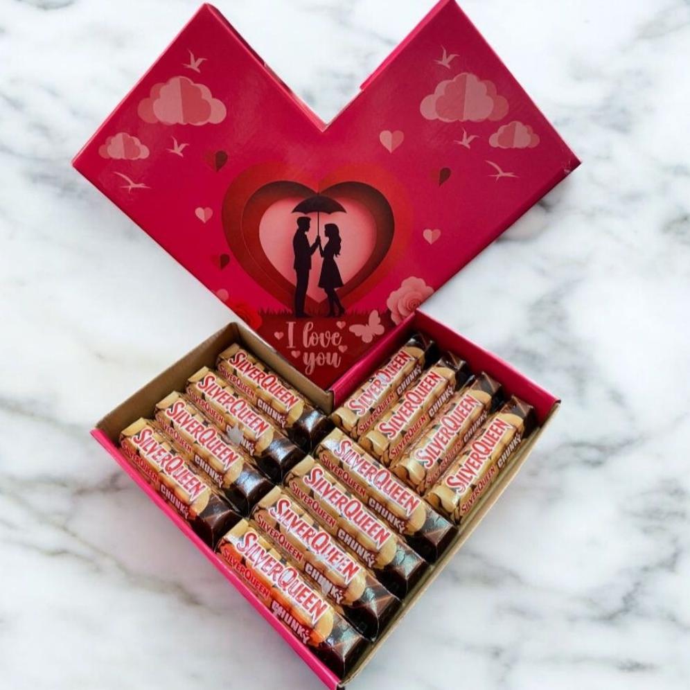Hampers Coklat Love Valentine Kado Ulang Tahun Aniversary Wisuda Cewek Cowok Unik