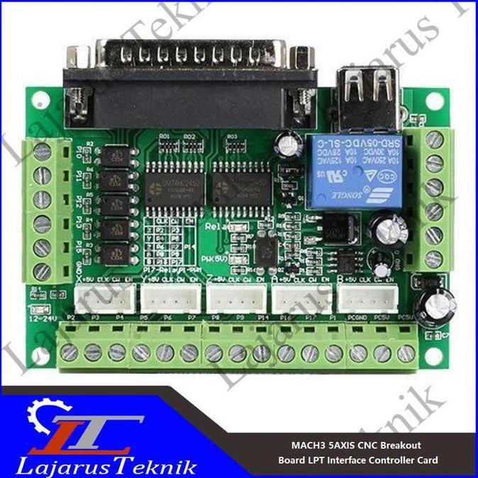 MACH3 5AXIS CNC Breakout Board LPT Interface Controller Card murah