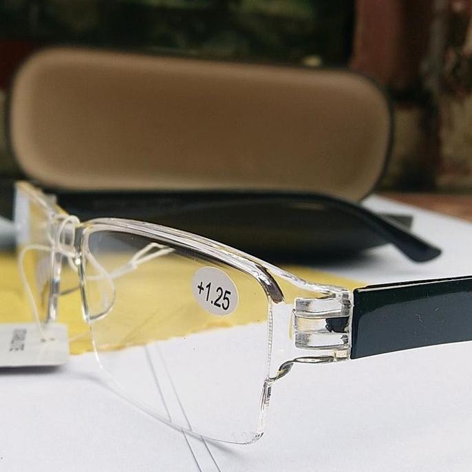 Mixfit- Kacamata Baca Lensa Plus 1.00 Sd Plus 3.00 Pria Wanita Gratis Box