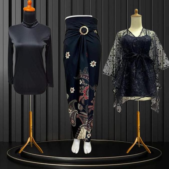 Stelan Lilit Batik Remaja Dengan Outer Pita & Manset Elegan Modern Allshop