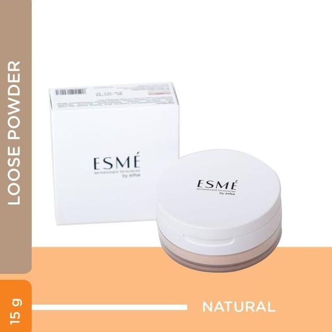 Xplus+- Erha Esme Bedak Wajah Tabur True Matte - Semua Jenis Kulit Powder Kuning