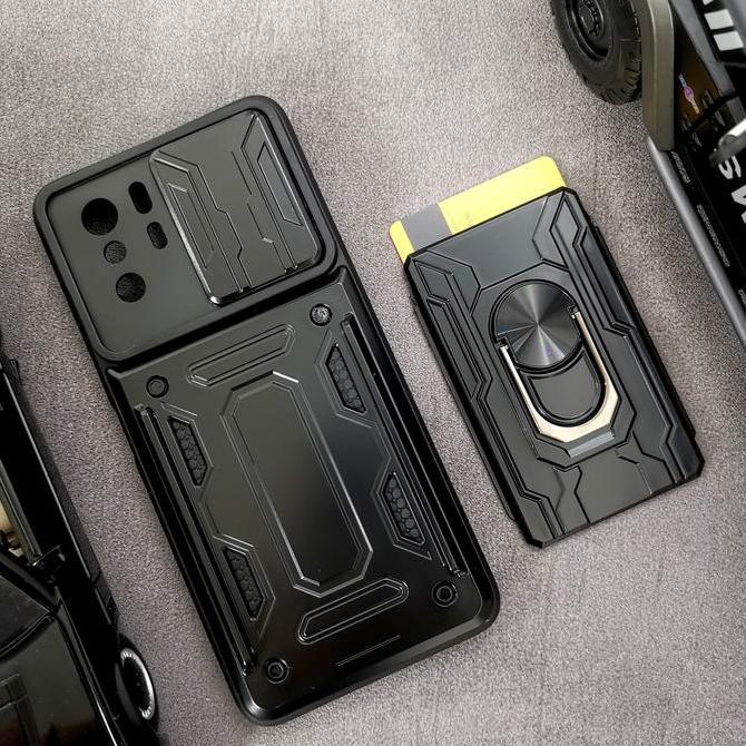Xiaomi Poco X3 GT - CardX Flip Lens Card Ring Armor Case Shockproof