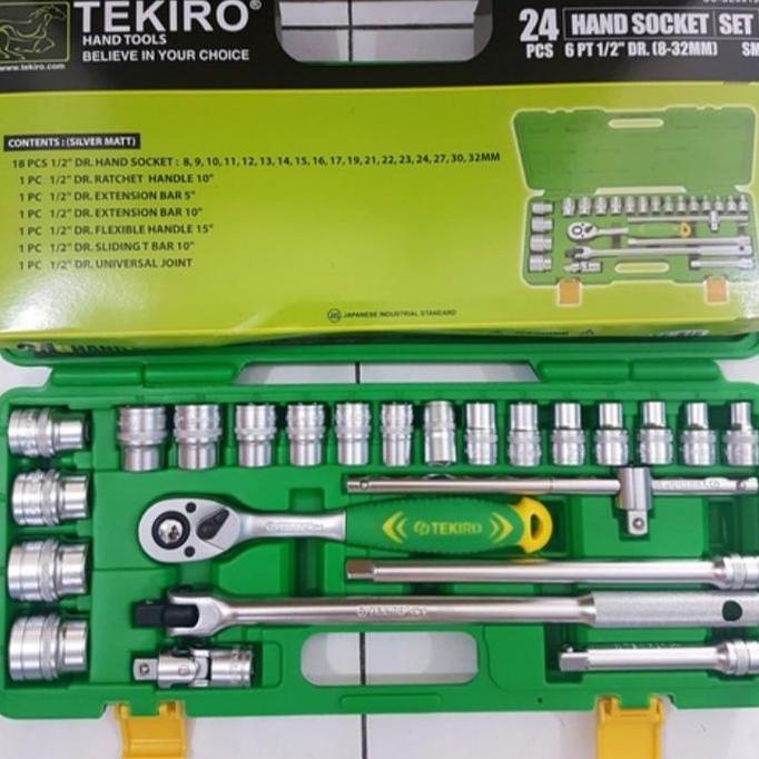 kunci sock set 24pcs 8-32 tekiro