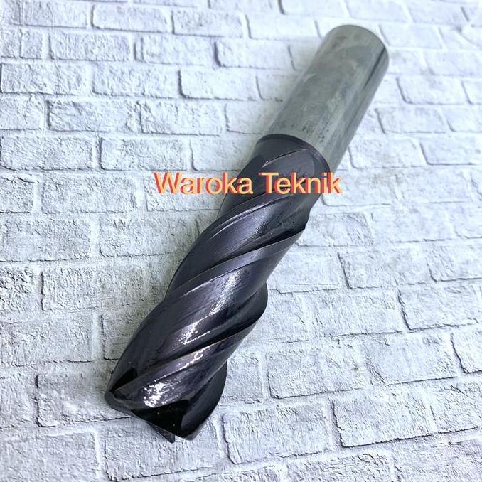 Endmill 25 mm R1 carbide bekas seken mulus layak pakai murah