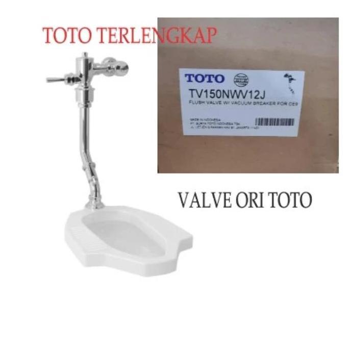 Spesial Kloset Jongkok Toto Ce9 Lengkap Flush Valve Closet Jongkok Otomatis