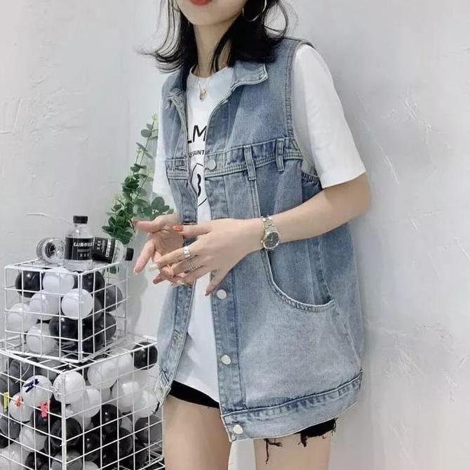 DS46 - ROMPI JEANS WANITA/BLAZER JEANS WANITA Panjang Outer