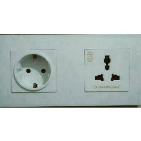 NEW Stop kontak 2Gang Schneider