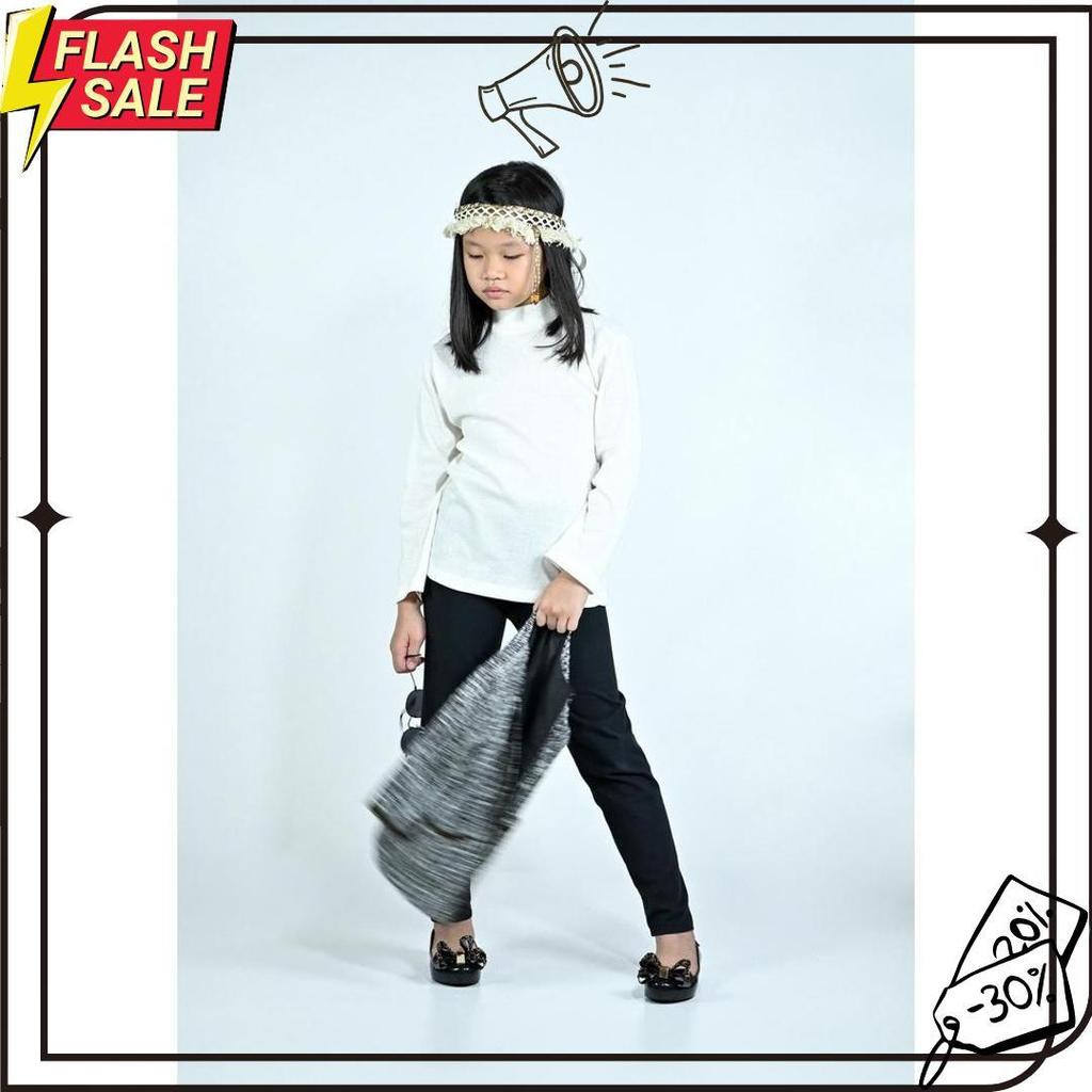 Turtle Neck Kira Rib Anak Kaos Panjang 1-9 Tahun Termurah