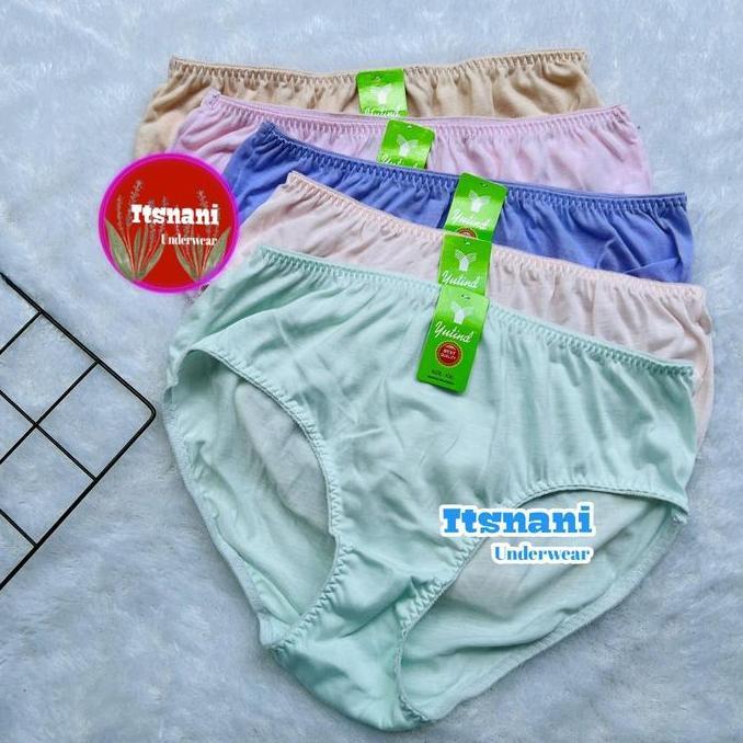 DV187 >> Cd Yutind 022 Karet Zigzag Isi 6-12 Pcs | Celana Dalam Wanita Lusinan Bahan Katun Warna Ter