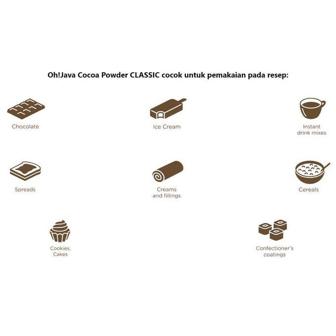 Oh Java Cocoa Powder DARK 1kg oh java kakao coklat bubuk 1 kg