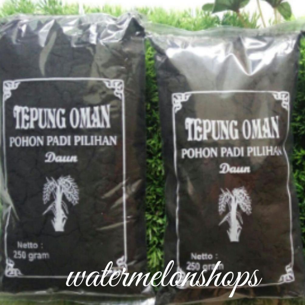 Watermelonshops Tepung Oman/Abu Merang Sekam Pewarna Alami 250 Gram