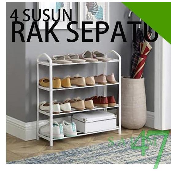 RAK SEPATU 4 TINGKAT tempat sepatu 4 susun ACE HARDWARE tempat sandal