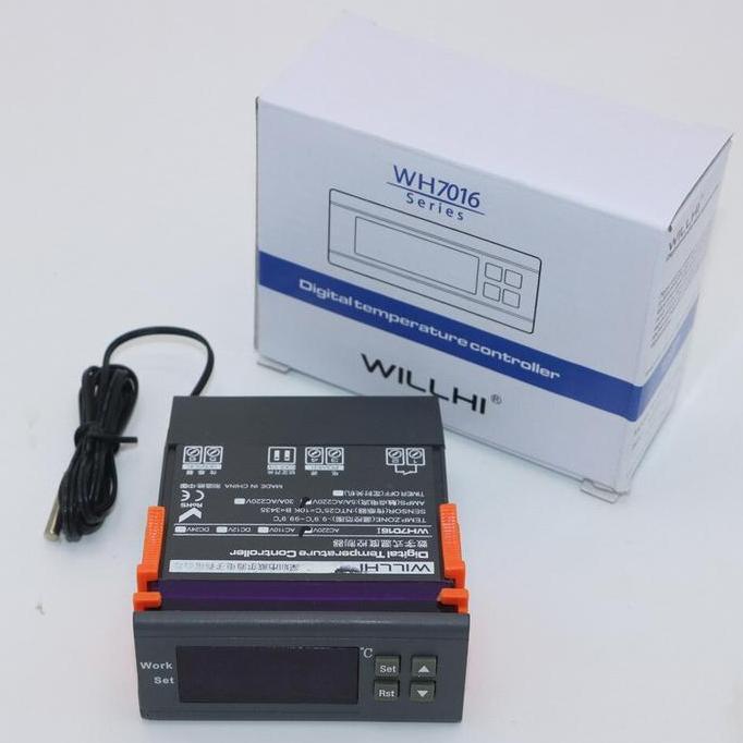 THERMOSTAT ALARM WILLHI WH-7016E TEMPERATURE CONTROL TERMOSTAT WH7016E