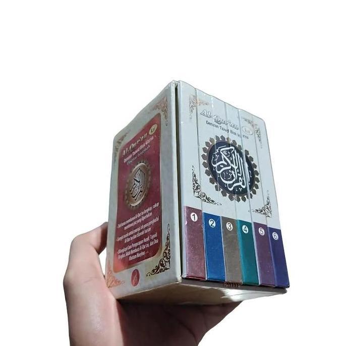 Termurah / Hot Sale Al Quran Per 5 Juz Dengan Tajwid Blok Warna Dan Terjemah Ukuran Saku Penerbit Al