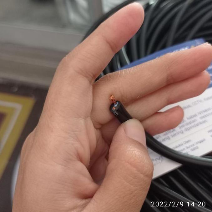 Kabel Listrik Nym Serabut 2X0.5 Wilson Cable Tembaga 1 Roll