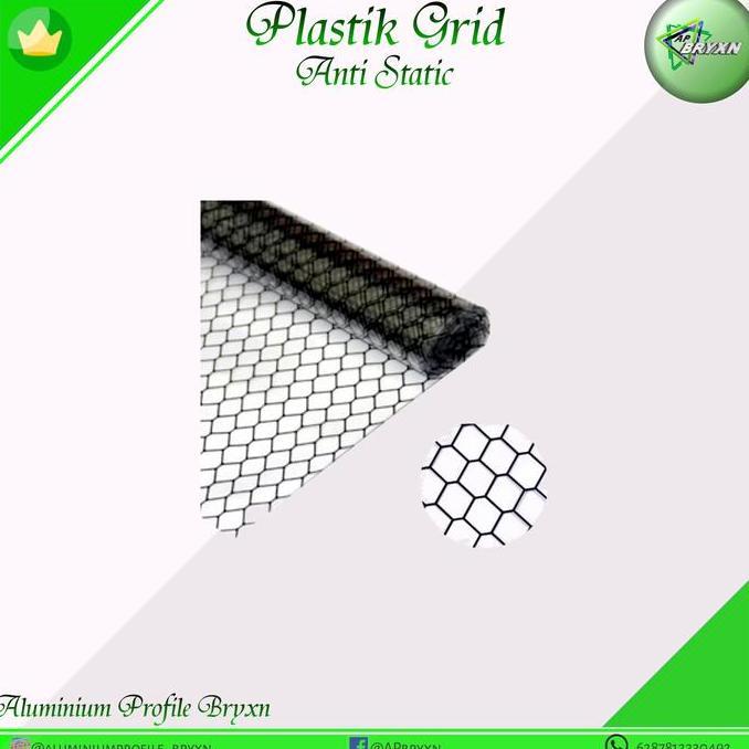 Plastik grid jaring hitam ESD anti statis 1 roll termurah