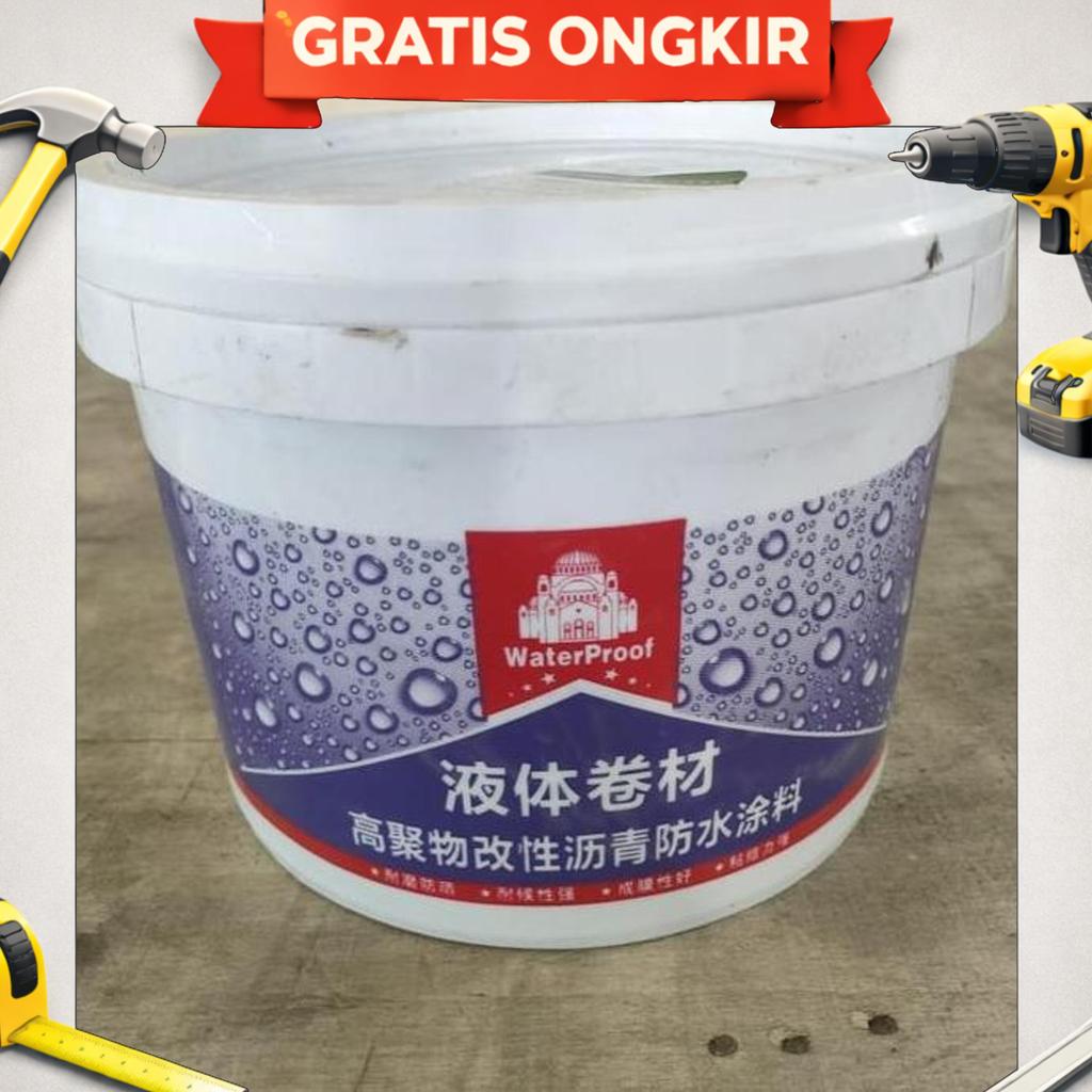 Aspal Cair Single Componen Liquid Membrane Waterproofing Coating 20Kg