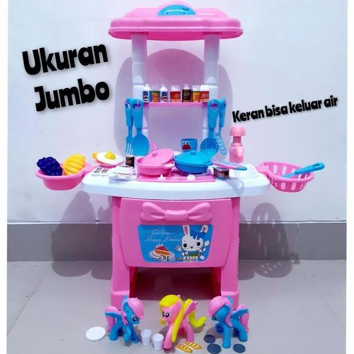 Mainan Kitchen Set Jumbo - Masak Masakan Besar Anak Perempuan Cewek